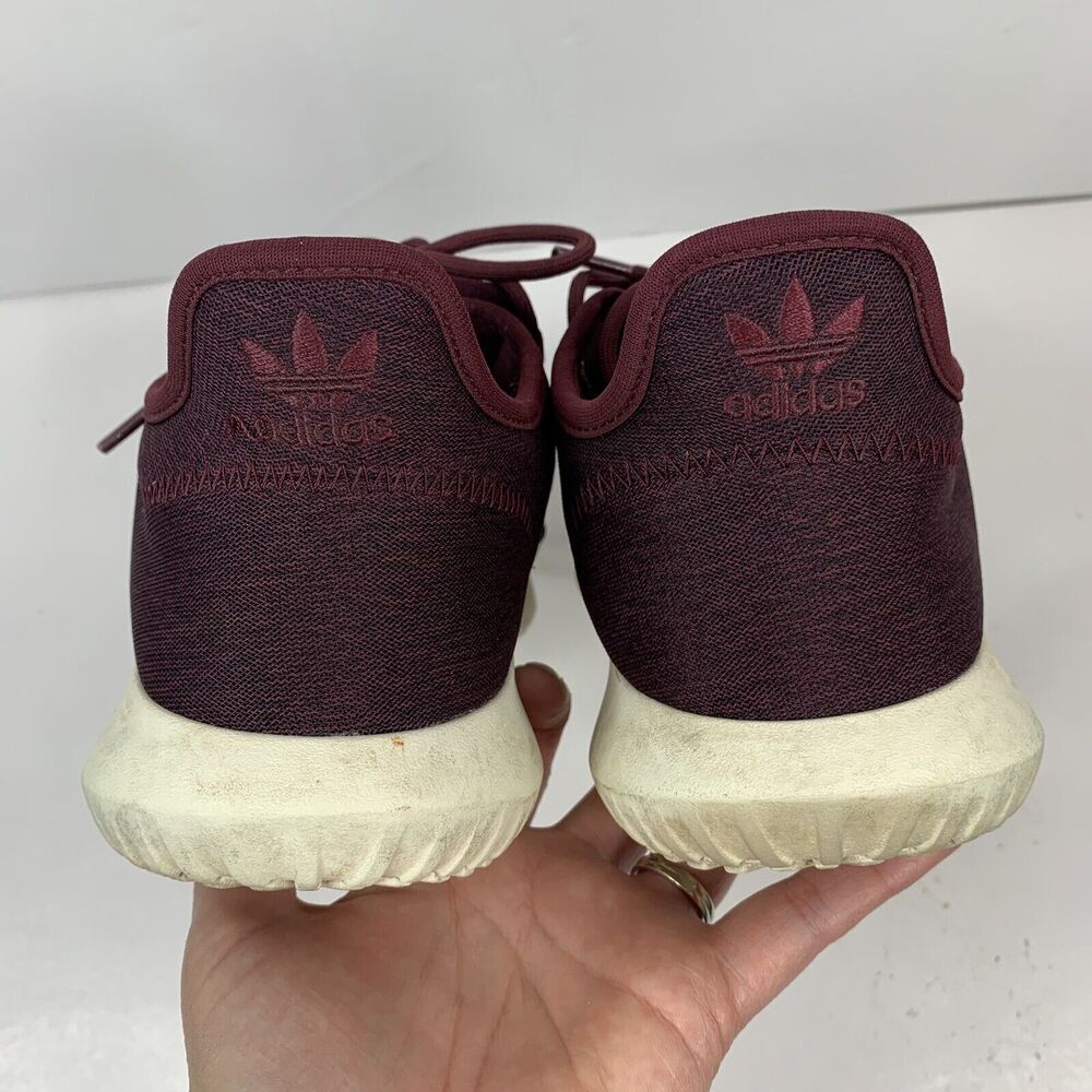 Adidas Size 10 Sneakers Original Tubular Shadow Maroon Fashion Shoes Women’s - Picture 10 of 11